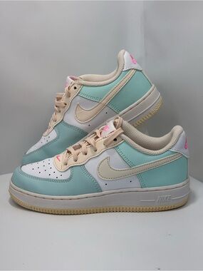 Nike Air Force 1 Low (GS) Kid's 1Y Emerald Rise-Guava Ice Sneaker FJ3484-300